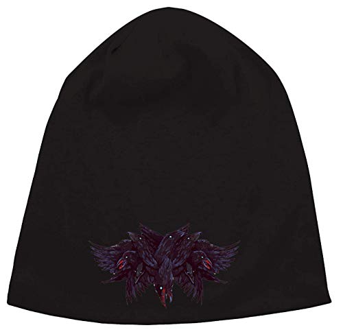 Cerberus Styled Flock of Crows Jersey Beanie Hut...