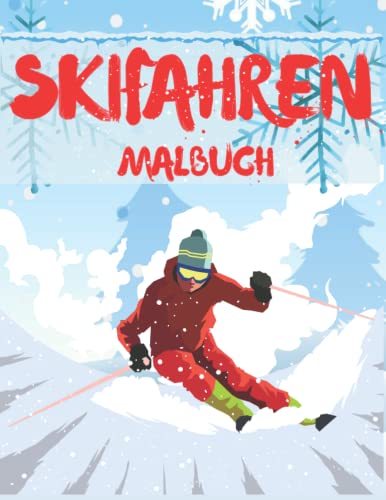 Skifahren Malbuch: Ski-Malbuch Lustige Geschenke...