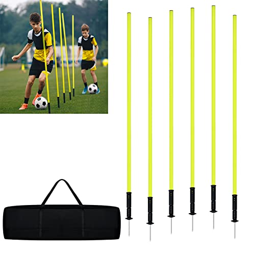 YRHome Slalomstangen Fussball Set 150cm Slalom...