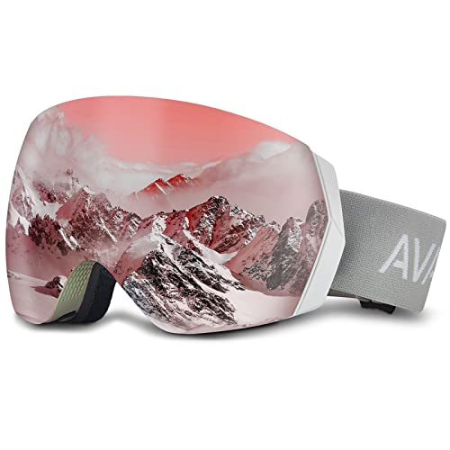 CARFIA Herren Damen Skibrille für Brillenträger...