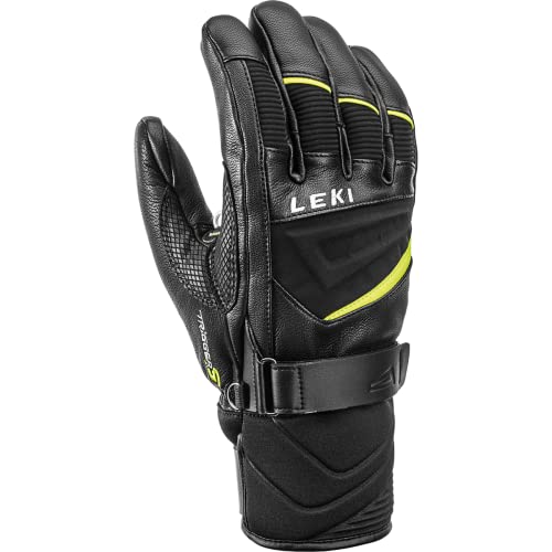 LEKI Unisex-Adult Sports Skistock, schwarz-gelb, 8