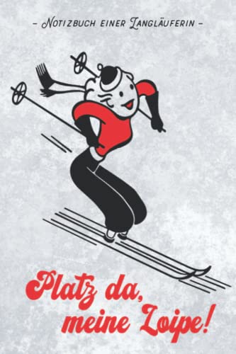 Geschenk Skilanglauf Damen: Liniertes Notizbuch...