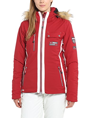 Ultrasport Damen Ski-/Winterjacke Snowflake, Rot,...