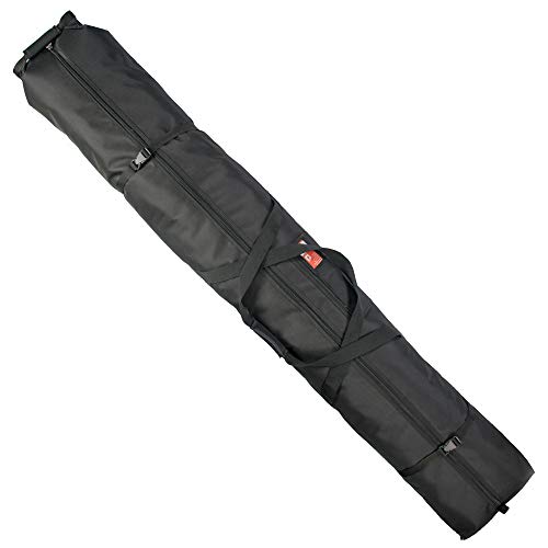 Snowsport Double Ski Bag mit Roller für 2 Paar...