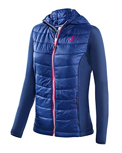 Black Crevice Damen Hybrid Kapuzenjacke, navy, Gr....