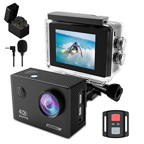 TIMNUT 4K/30fps Action Cam, 131ft/40m...