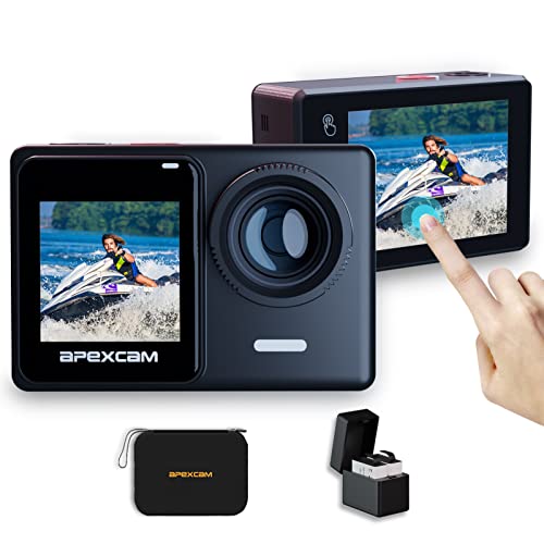 Apexcam 4K 60FPS 24MP Ultra HD Action Cam...