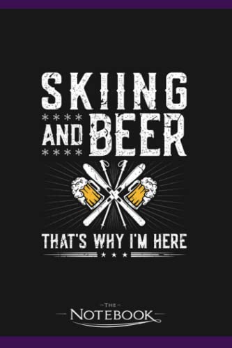 Ski Snow Mountains Skiing Notebook: Planner,...