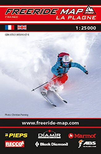 Freeride Map La Plagne: Maßstab 1:25 000: Reiß-...