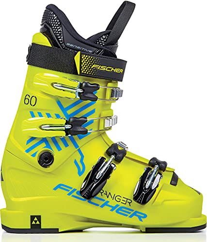 FISCHER Unisex Jugend, gelb, Junior Skischuhe...