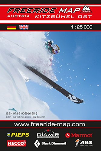 Freeride Map Kitzbühel Ost: Maßstab 1:25 000:...