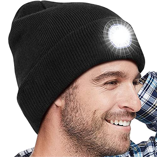 Geschenke für Männer Mütze mit LED Licht -...